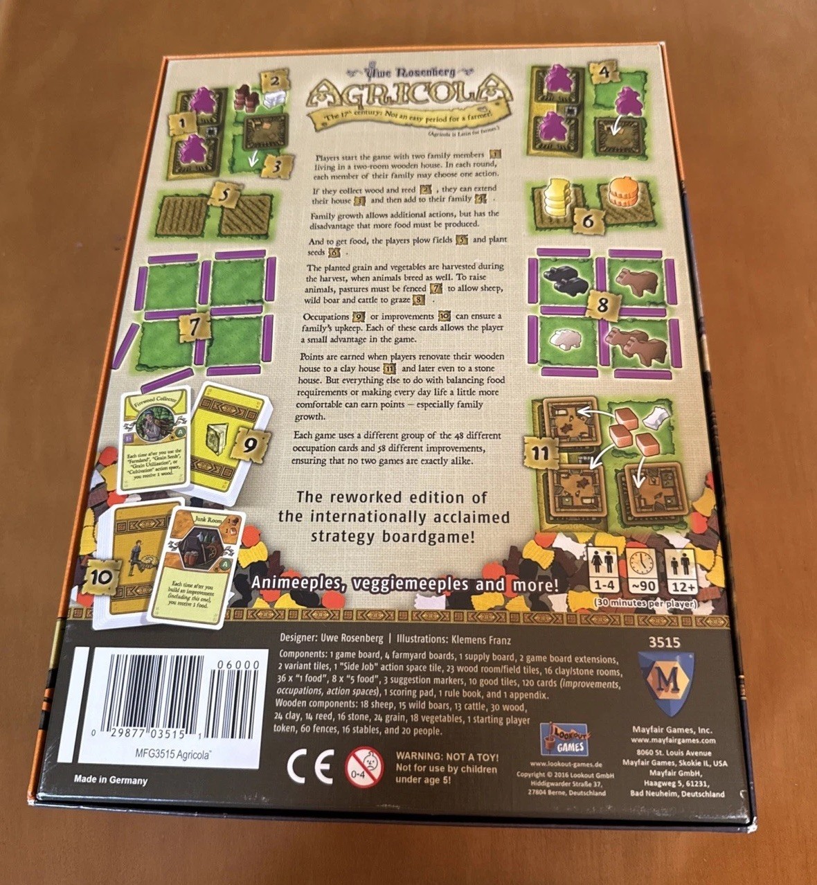 Agricola Strategy Farming Board Game by Mayfair Games 2016