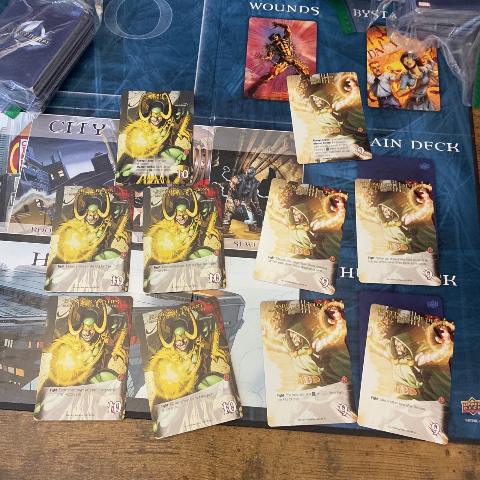 Legendary A Marvel Deck Building Card Game Base Set 2012 Missing 1 Sentinel Card