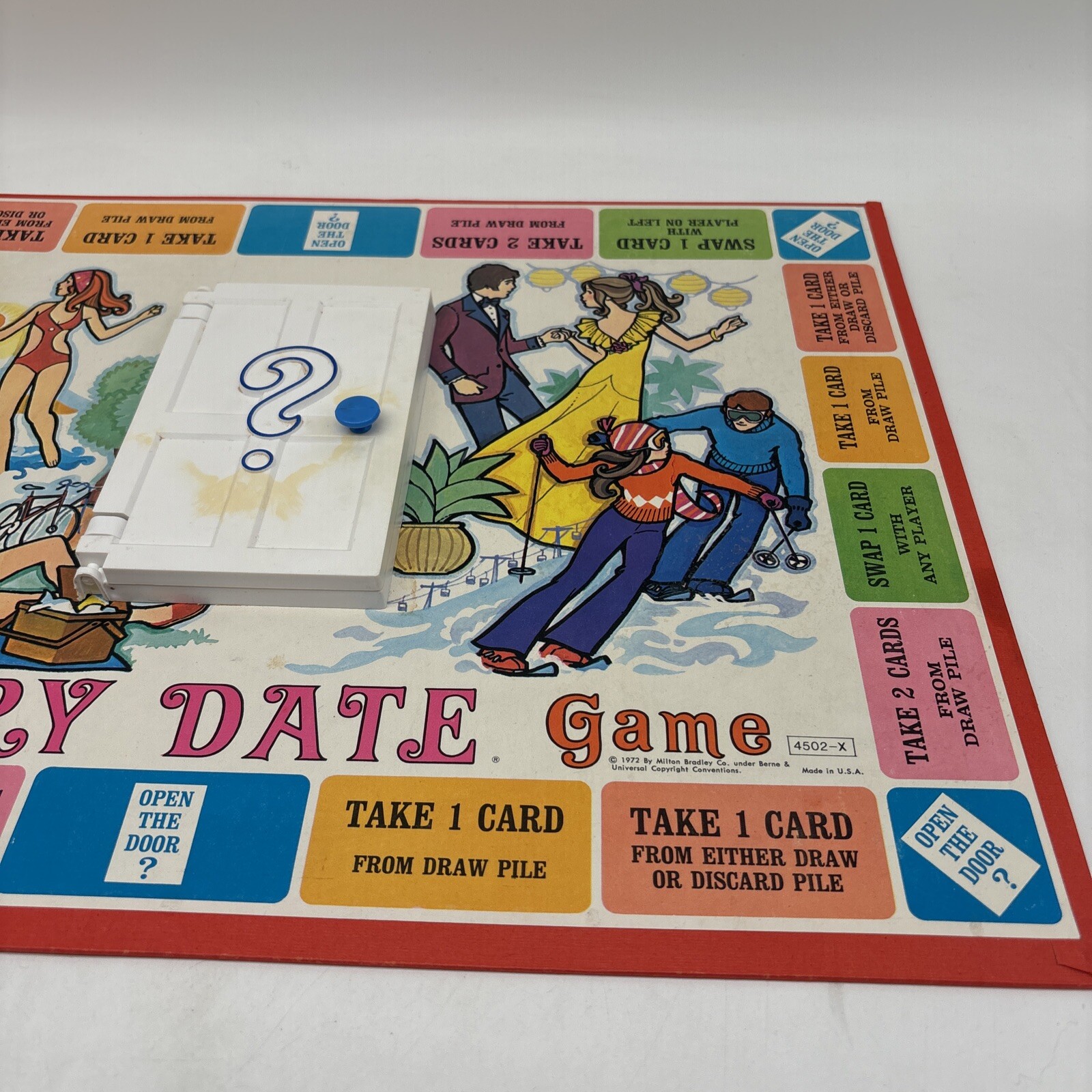 Vintage 1972 Milton Bradley Mystery Date Board Incomplete!