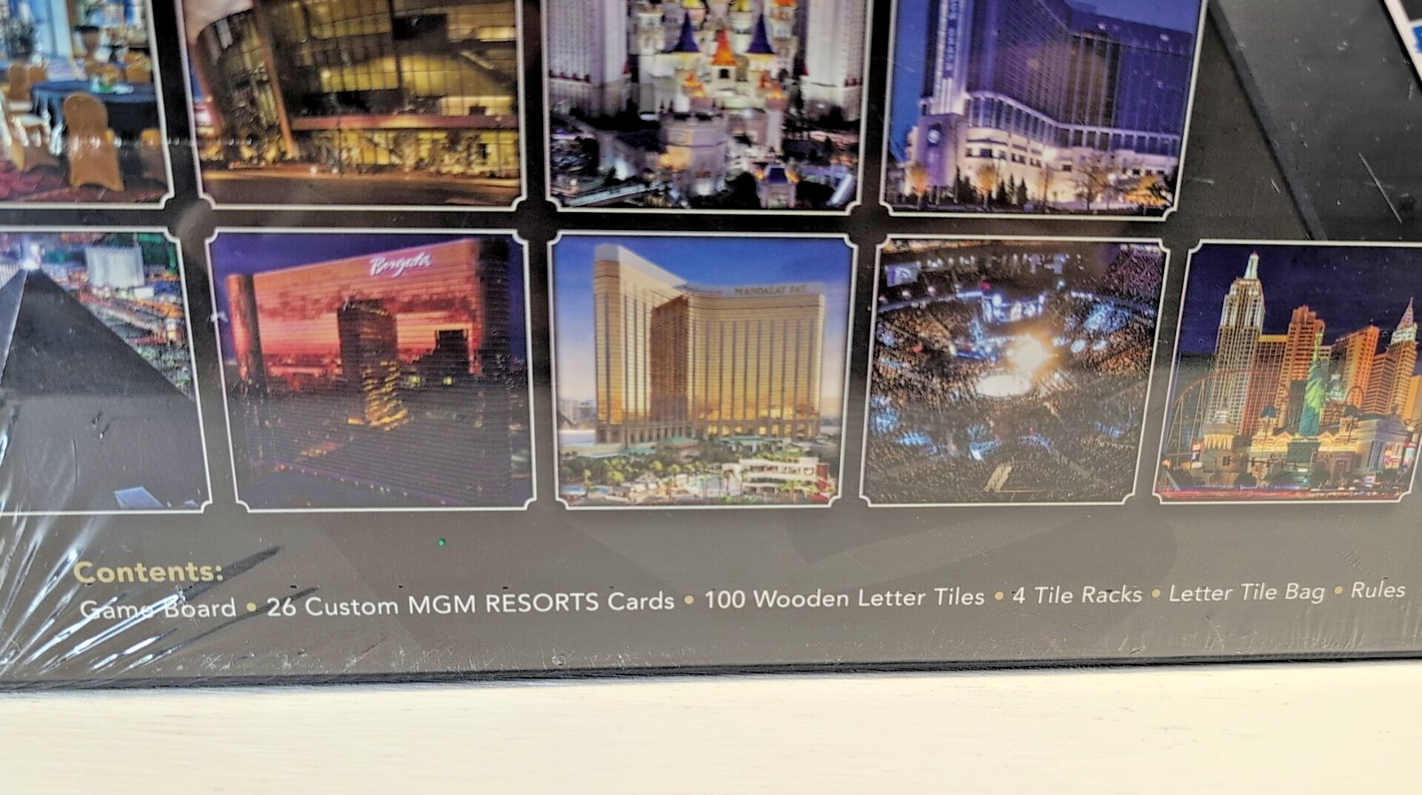 NEW! SEALED! SCRABBLE MGM RESORTS INTERNATIONAL USAOPOLY CROSSWORD BOARD GAME 8+