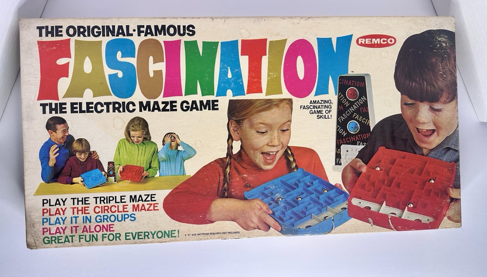 The Original Famous “Fascination” The Electric Maze Game (1968 Remco)