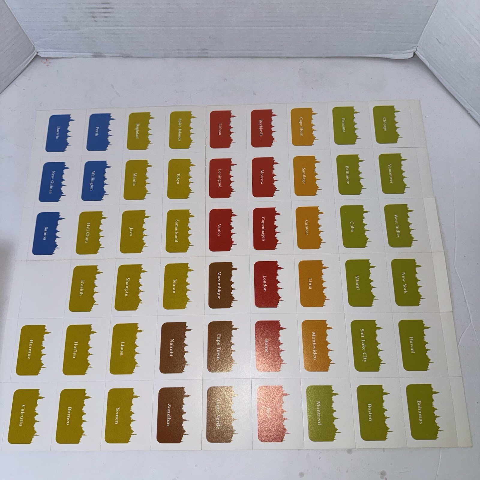 Avalon Hill 1988 – Spices of the World game – McCormick Company (UNCUT + UNP)