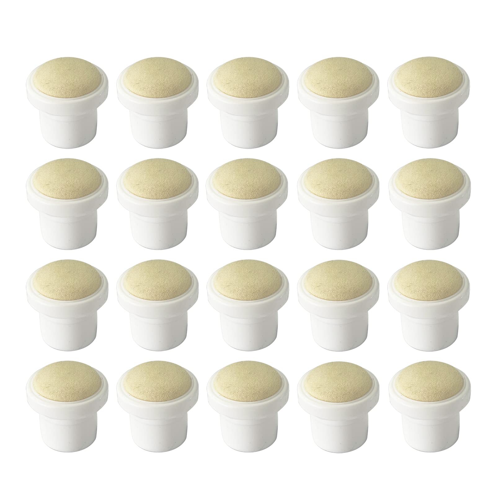 Yuanhe Bingo Dauber Plain Tips Replacement 20 1 Count (Pack of 1), Black, Red