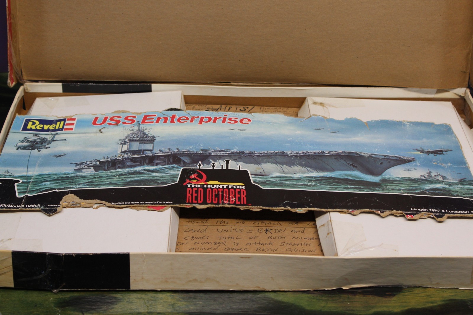 VTG TSR Red Storm Rising War Strategy Board Game 1989 PARTS ONLY Model Box Cover