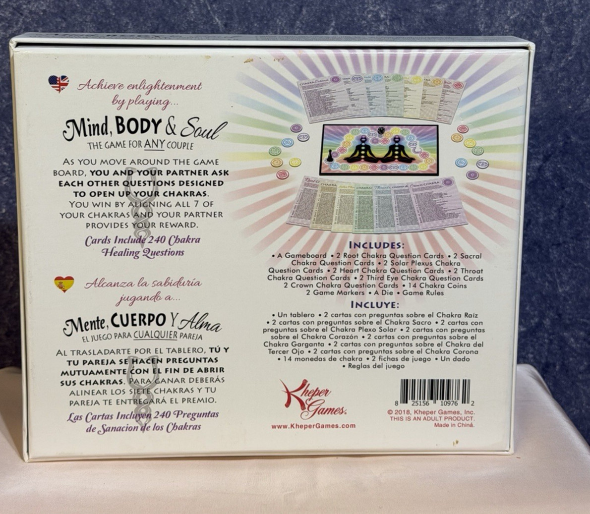 Mind Body and Soul -Game for Any Couple Body Healing Chakra Sacral Heart 6077top