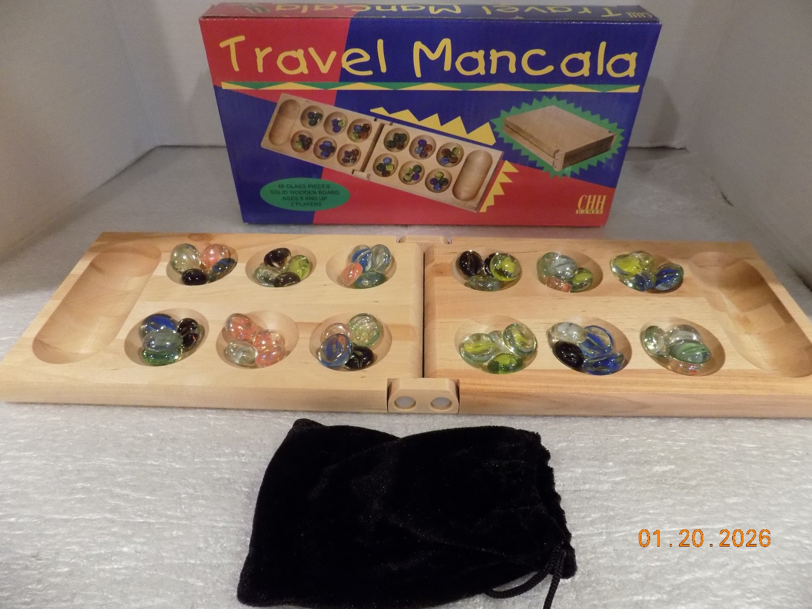 Folding TRAVEL MANCALA Board by CHH Games – EC