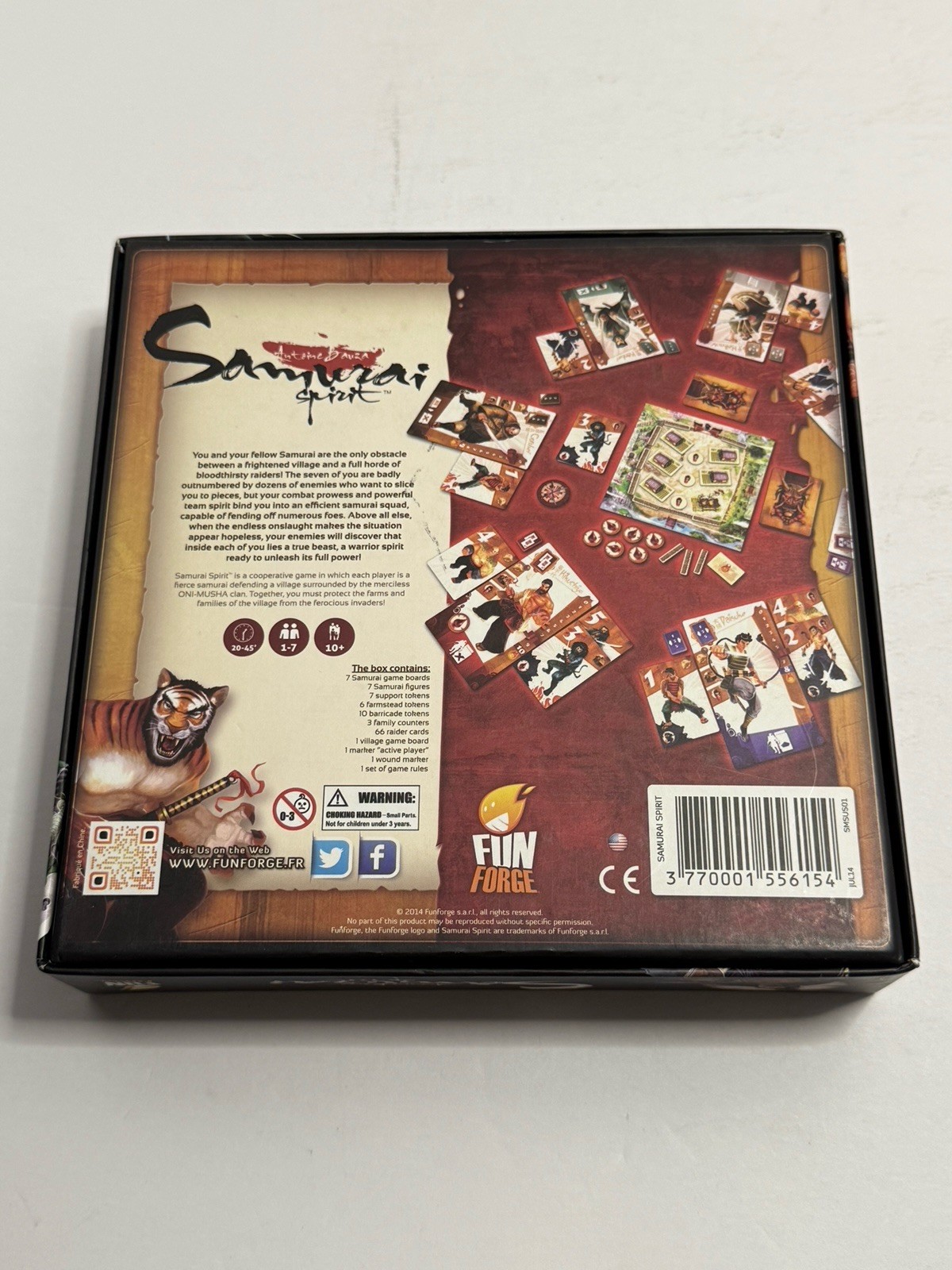 Samurai Spirit Board Game by Antoine Bauza Fun Forge 2014 – Complete