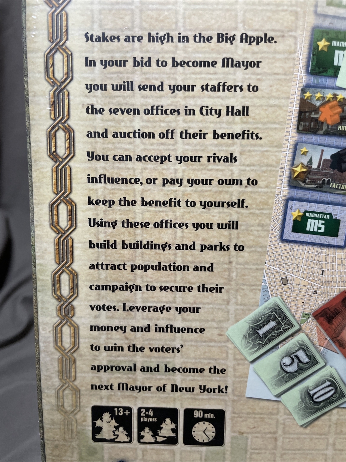 CITY HALL Board Game Play To Be The Mayor Of NYC Build Up Campaign Get Votes