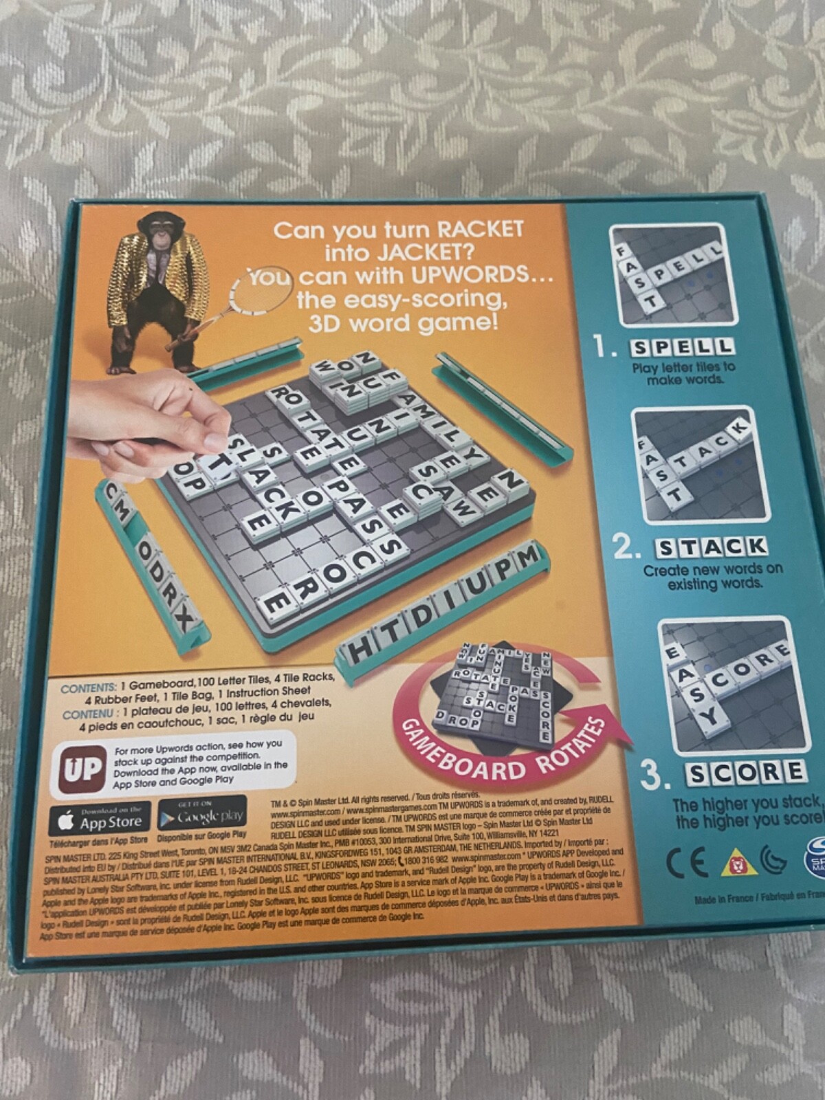 Board Game UpWords New, not sealed. Ages 8+, 1 or more players
