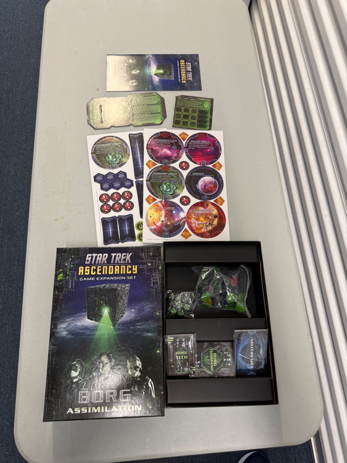 Star Trek Ascendency COMPLETE open NEVER PLAYED but UNPUNCHED Gale Force Nine