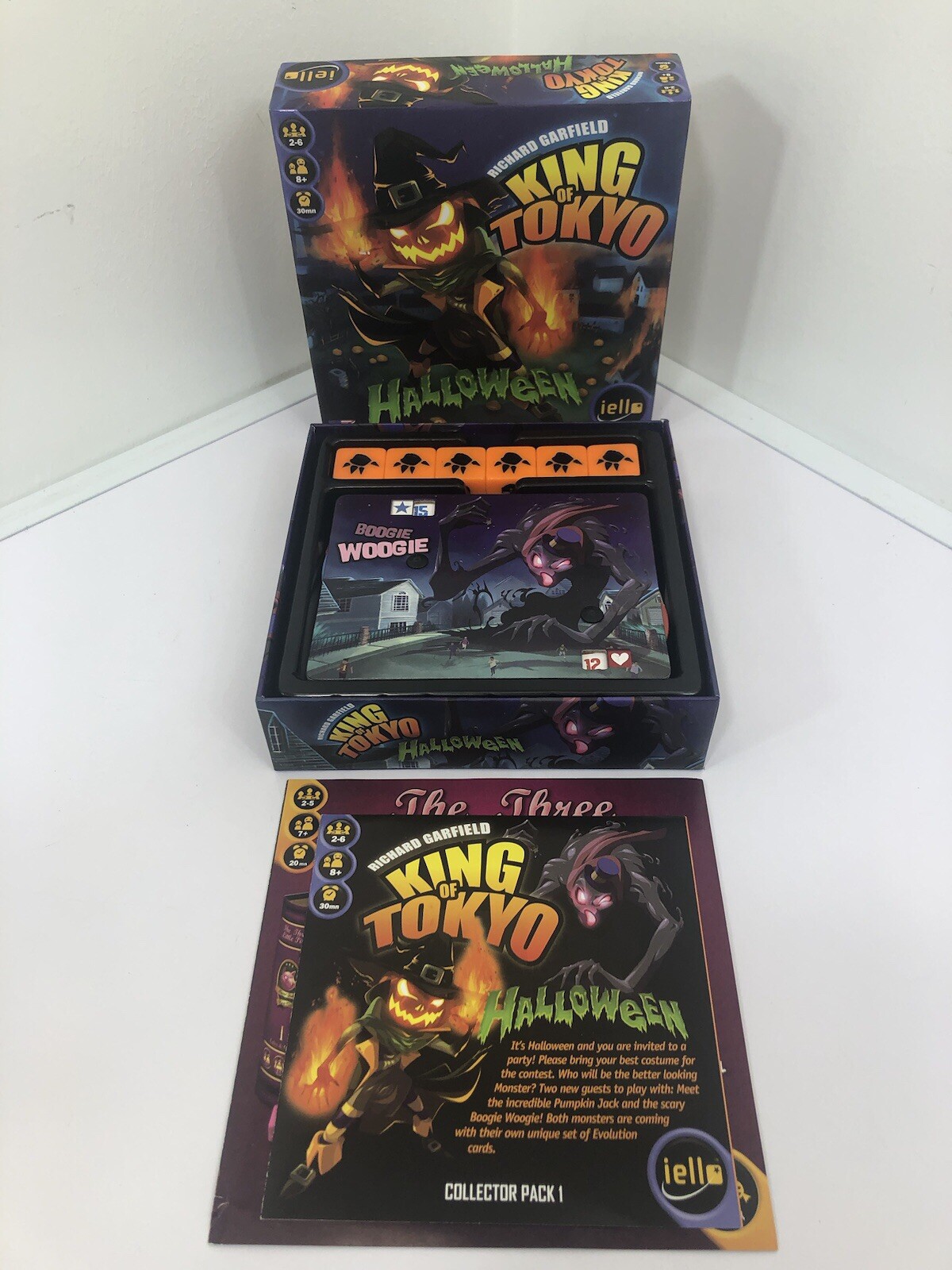 King of Tokyo Board Game + Halloween Pack LOT OF 2! IELLO Richard Garfield