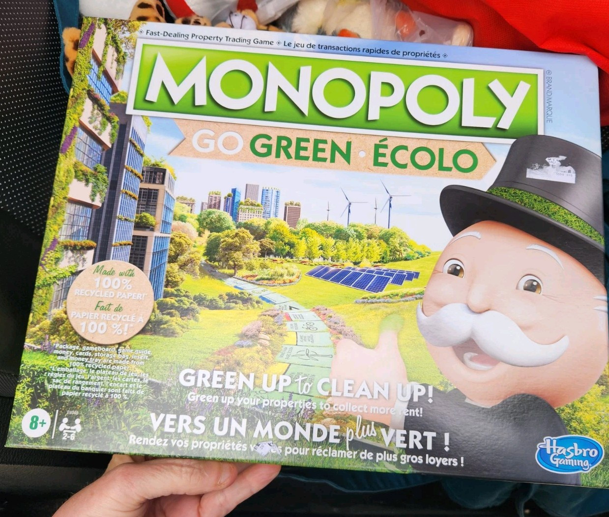 Monopoly Go Green Game 100% Recycled Paper Gift