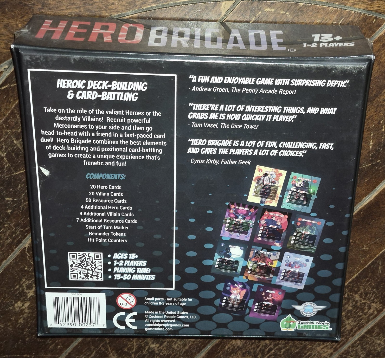 HERO BRIGADE Heroic Deck Building & Card Battling Game (1-2 Players, 13+)