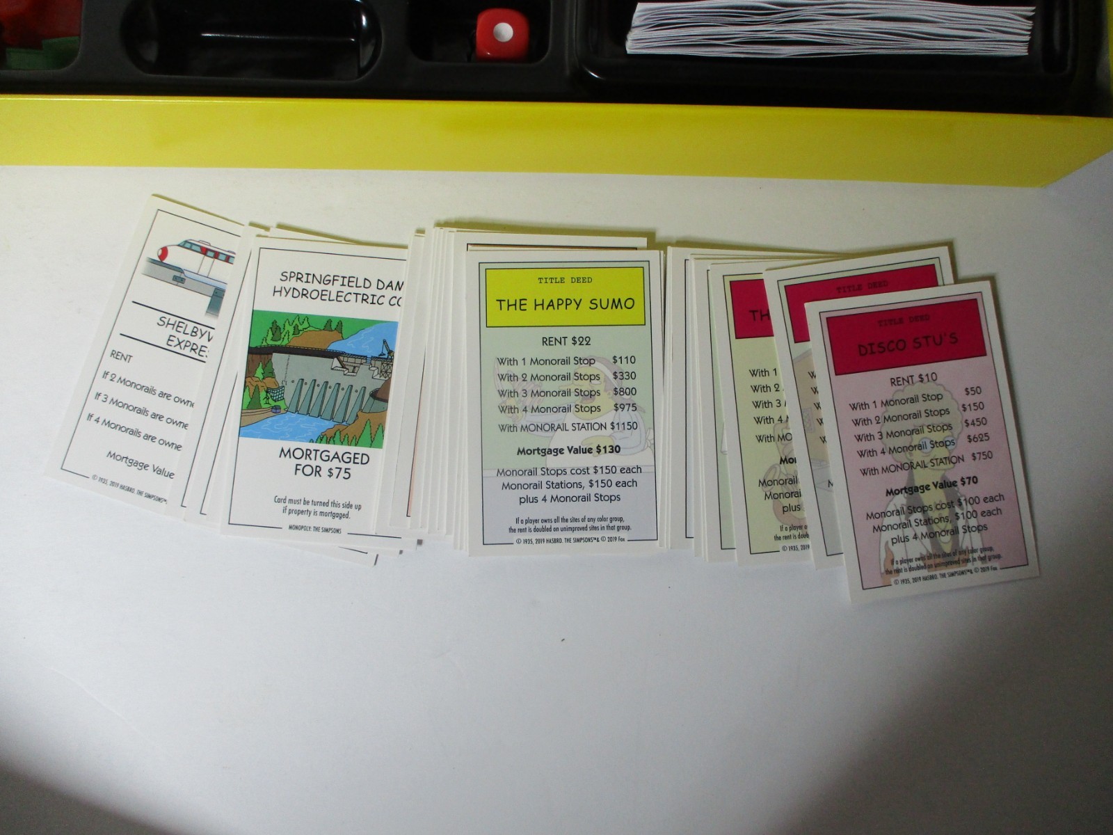 Monopoly The Simpsons 30 Years USAOPOLY 2019 Golden Tokens COMPLETE VERY GOOD