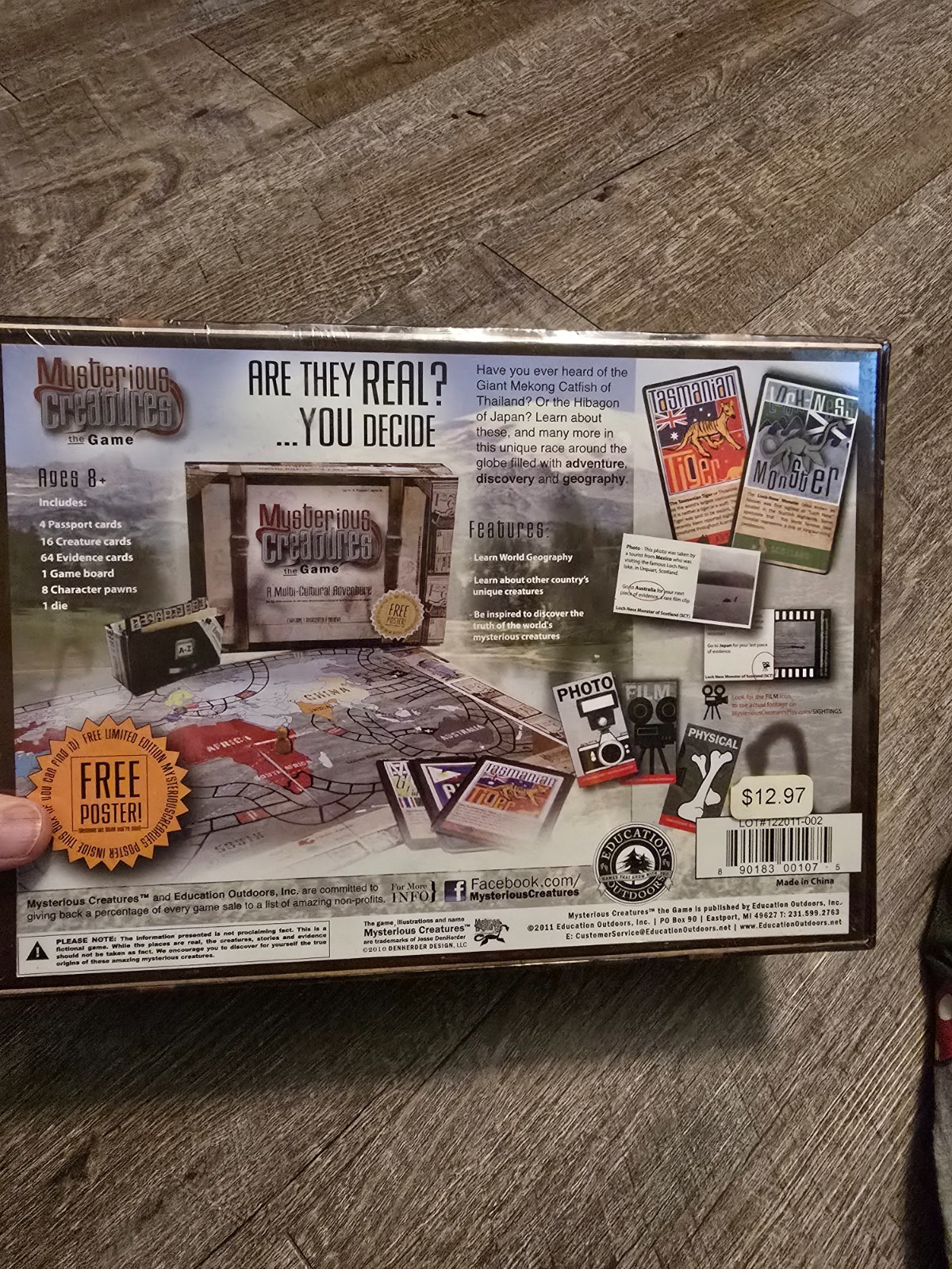 SEALED IN BOX MYSTERIOUS CREATURES The Game 8 & Up Explore Discover Believe