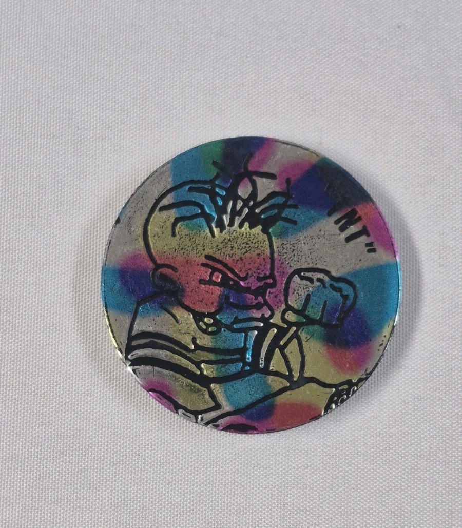 Vintage 90s Pog Slammers Set of 3 – Blue Clear Poison, TNT, & Pirate