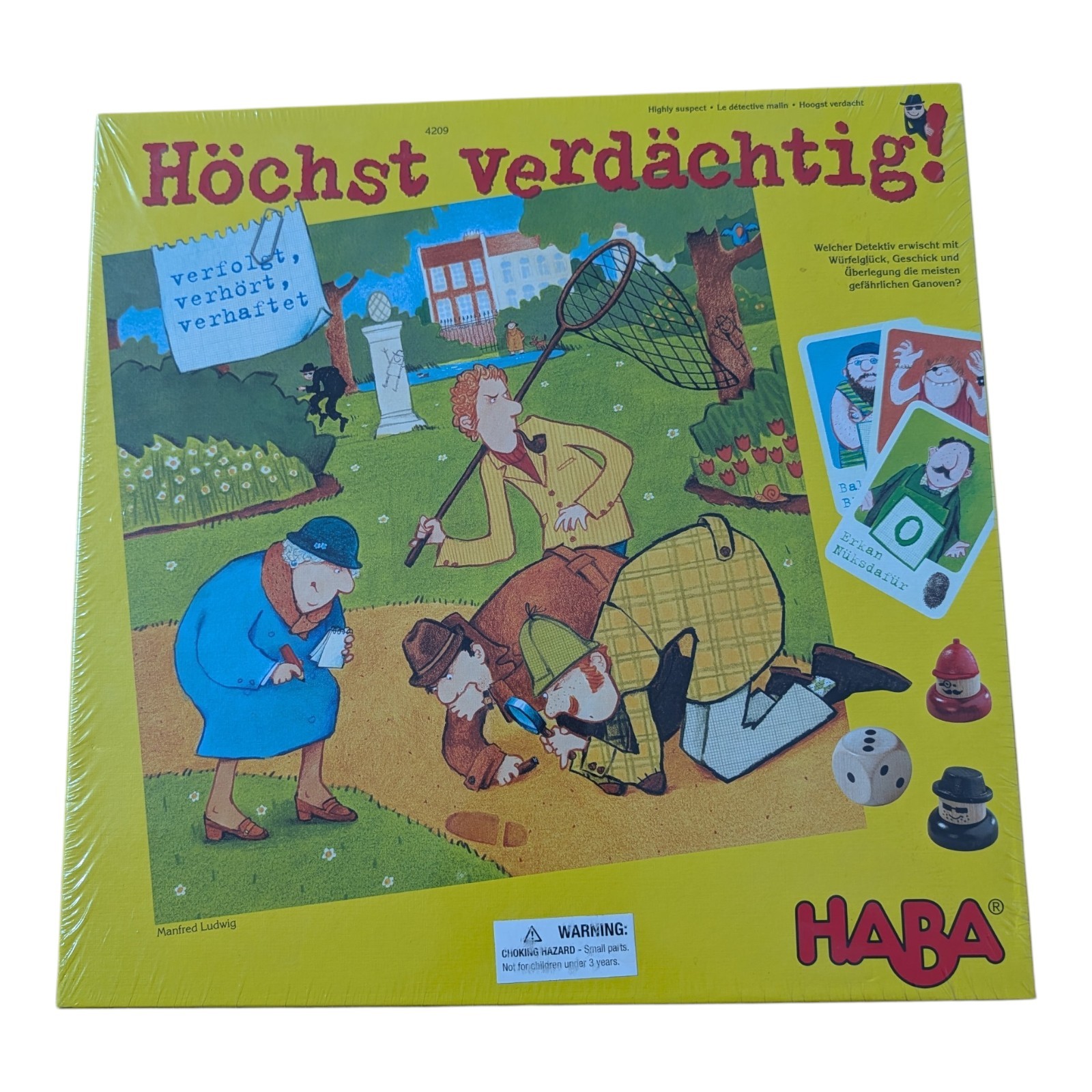 Hochst Verdachtig Haba Board Game Cooperative Skill Highly Suspect New Sealed
