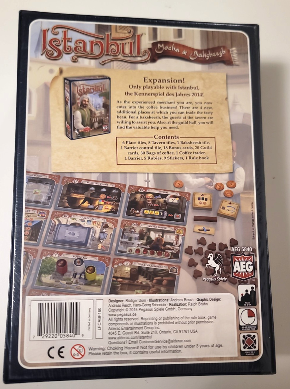 Istanbul Mocha & Baksheesh Expansion 2015, Alderac Entertainment Group, Sealed