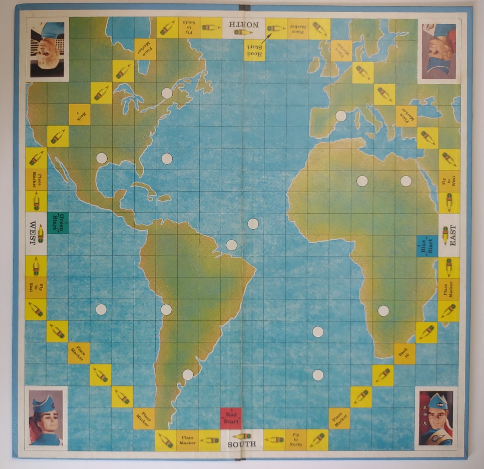 1967 THUNDERBIRDS Board Game by Parker Brothers