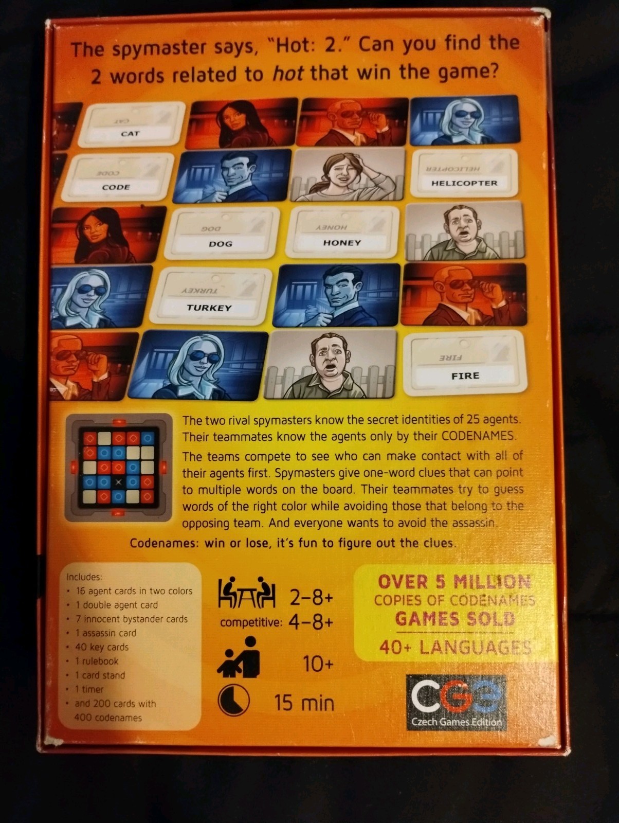 Codenames Complete Board Game Czech Games Edition Family Party Word Game