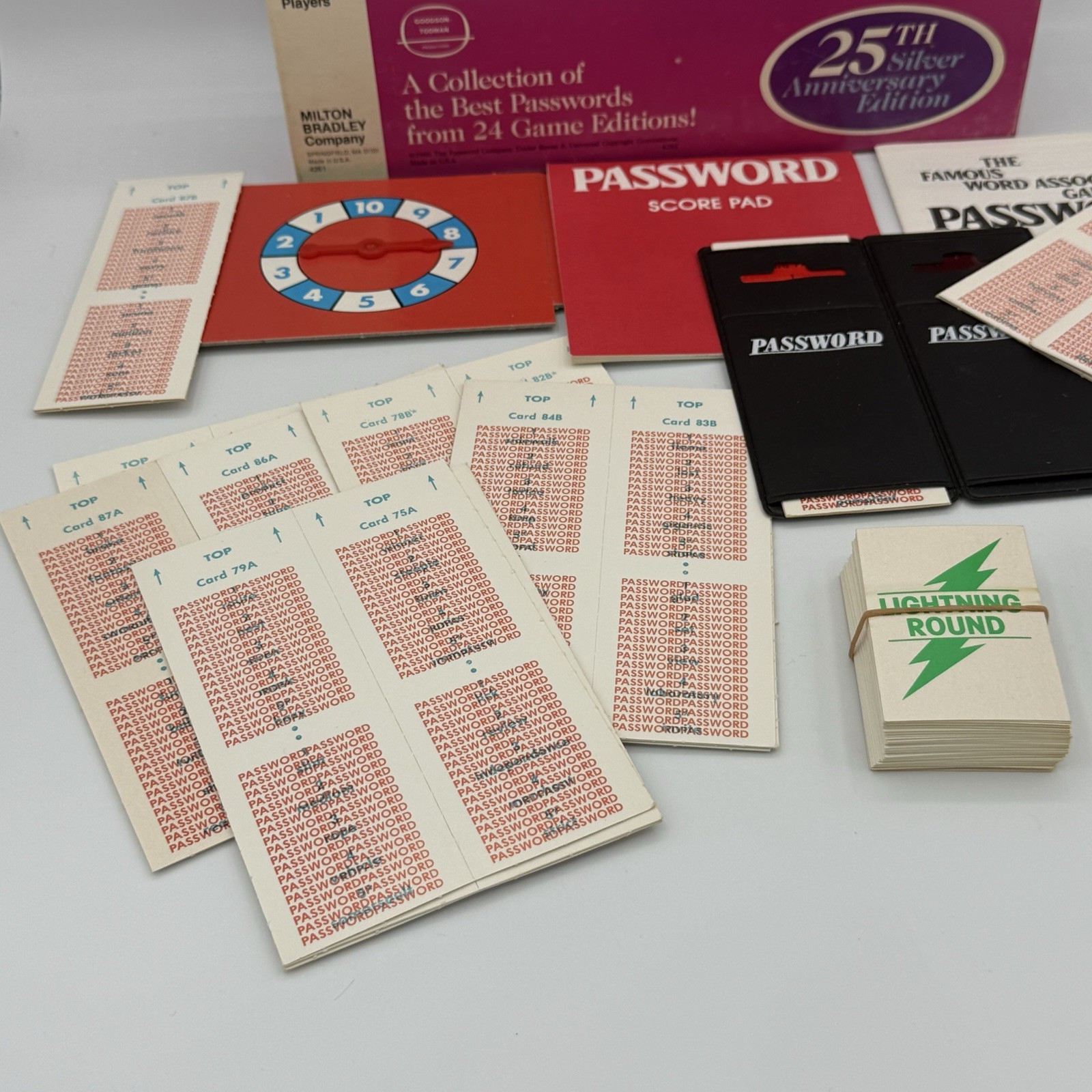 1986 Password Game 25th Edition by Milton Bradley Complete Good Cond FREE SHIP