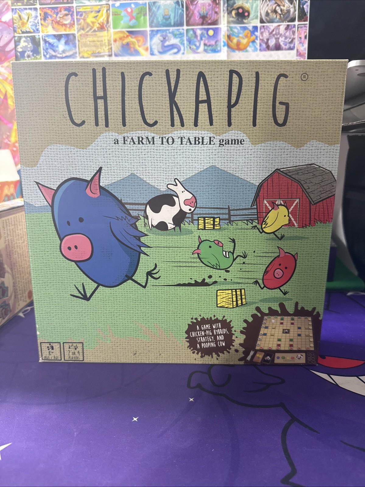 Chickapig Strategic Board Game Family Friendly Game For 2 or 4 Players New