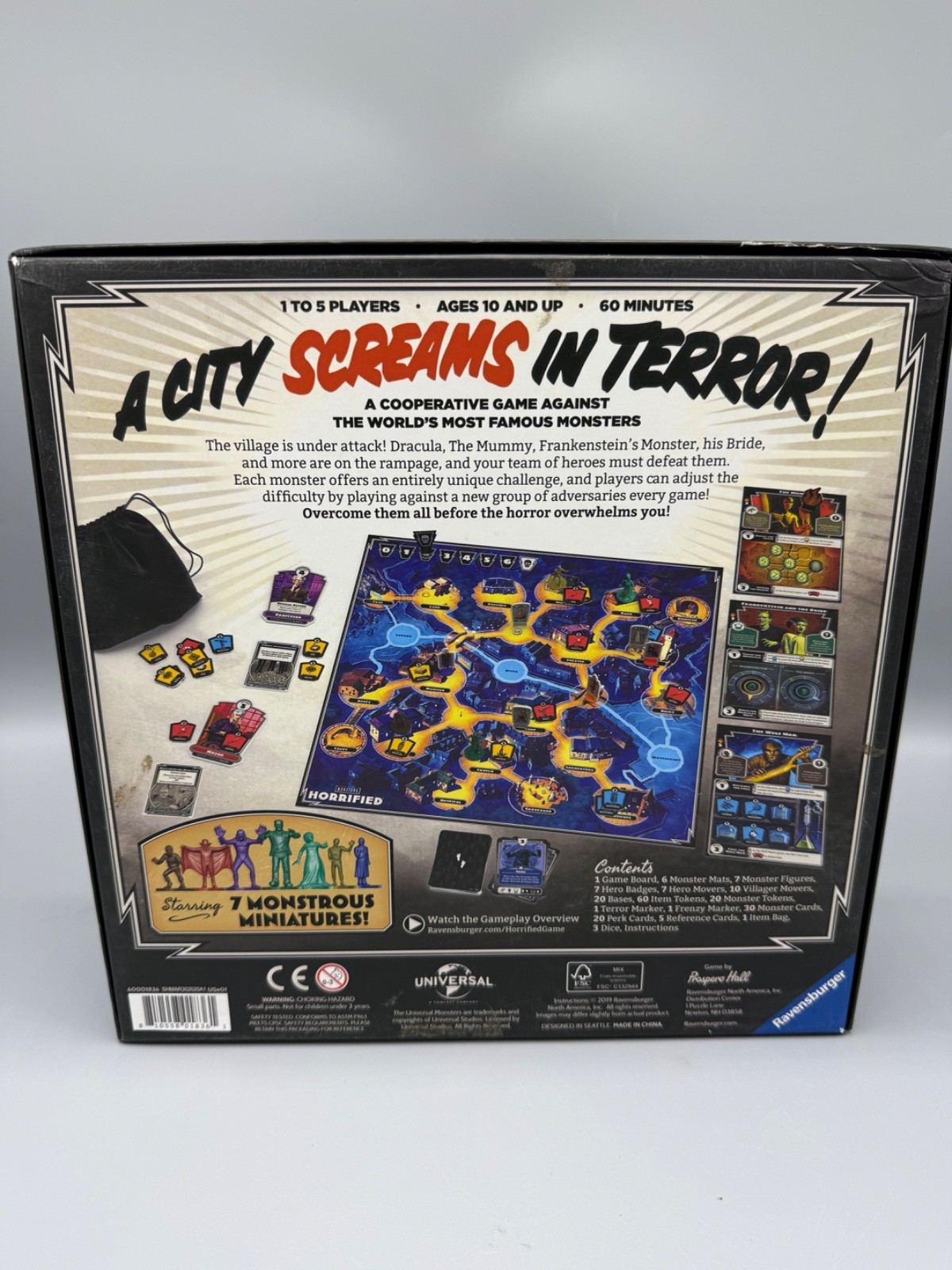 Ravensburger 60001836 Horrified Universal Monsters Strategy Board Game