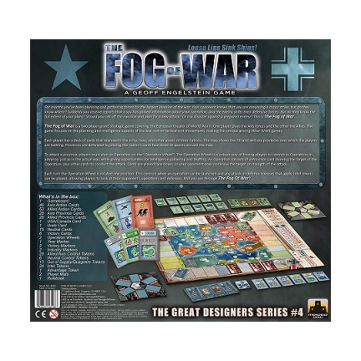Stronghold Boardgame Fog of War Box VG+/EX