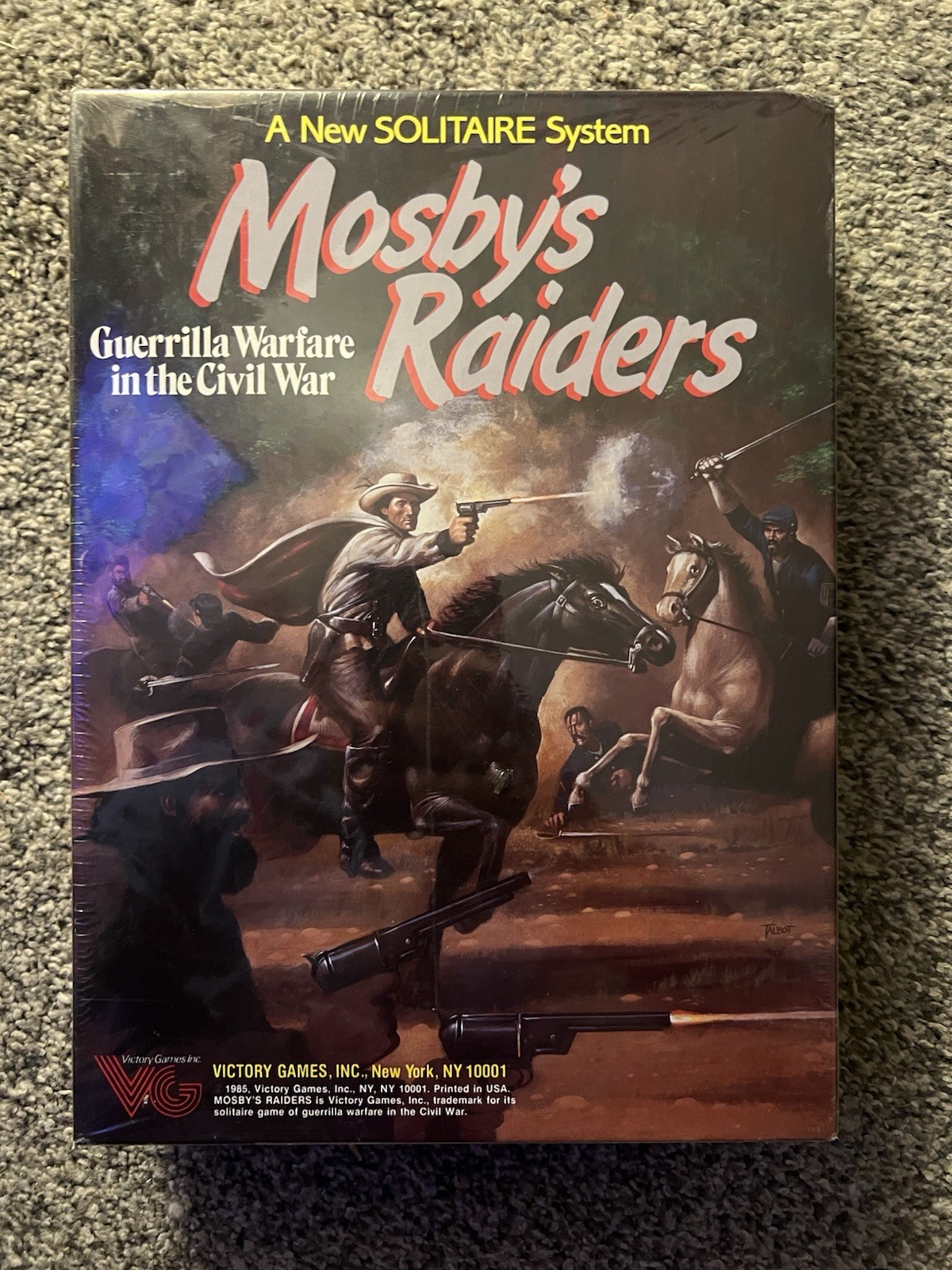 Mosby’s Raiders: Guerilla Warfare in the Civil War 1985 Solitaire Board Game