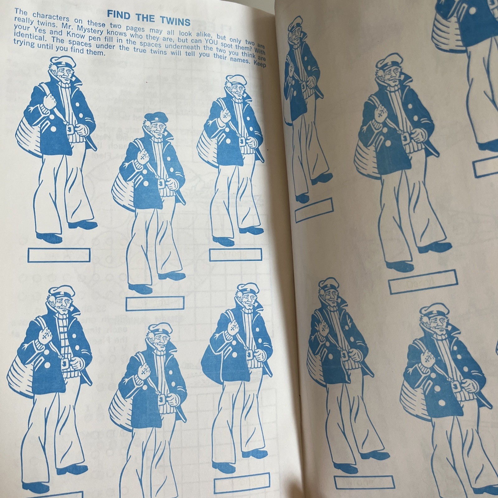 MR. MYSTERY – YES & KNOW SECRET AGENT SPY INVISIBLE INK GAME BOOK VINTAGE
