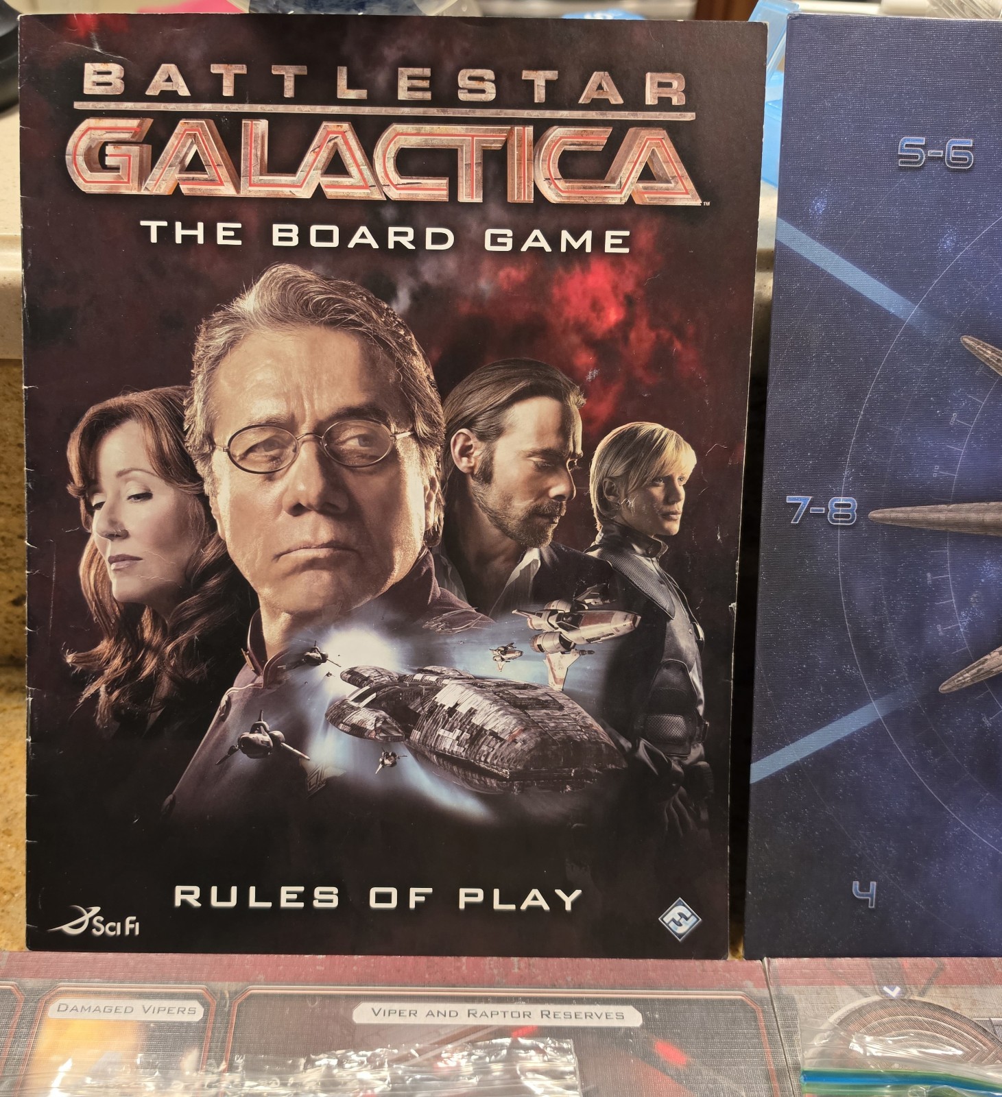 Battlestar Galactica: The Board Game Partial Pegasus Expansion Pack & Some Base