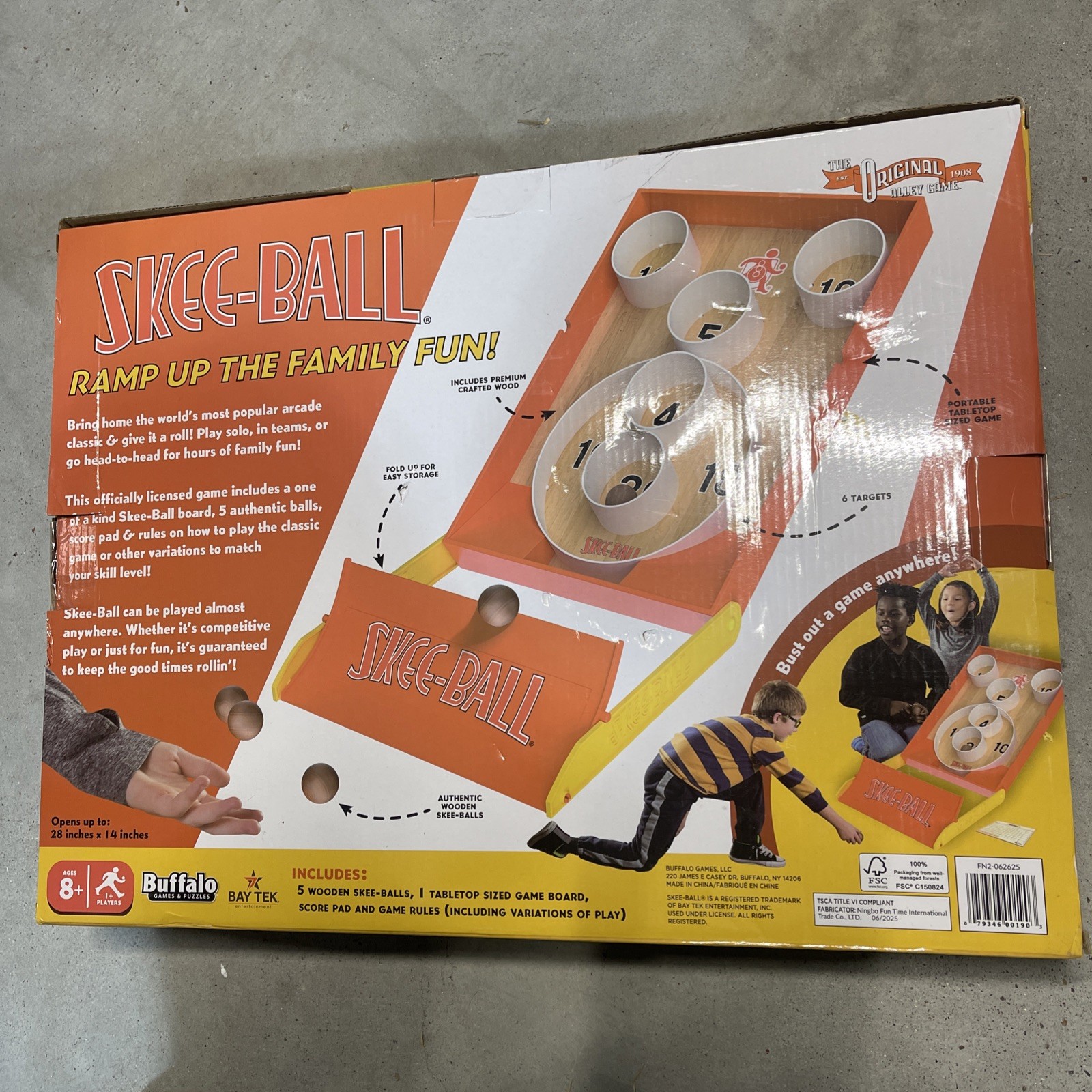 Skee-Ball The Classic Arcade Game – Tabletop Rolling Ball Game for Family Fun