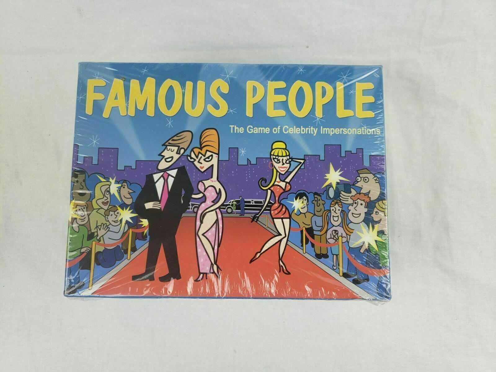 Famous People Game of Celebrity Impersonations Ages 8+ 4-16 Players Party Game