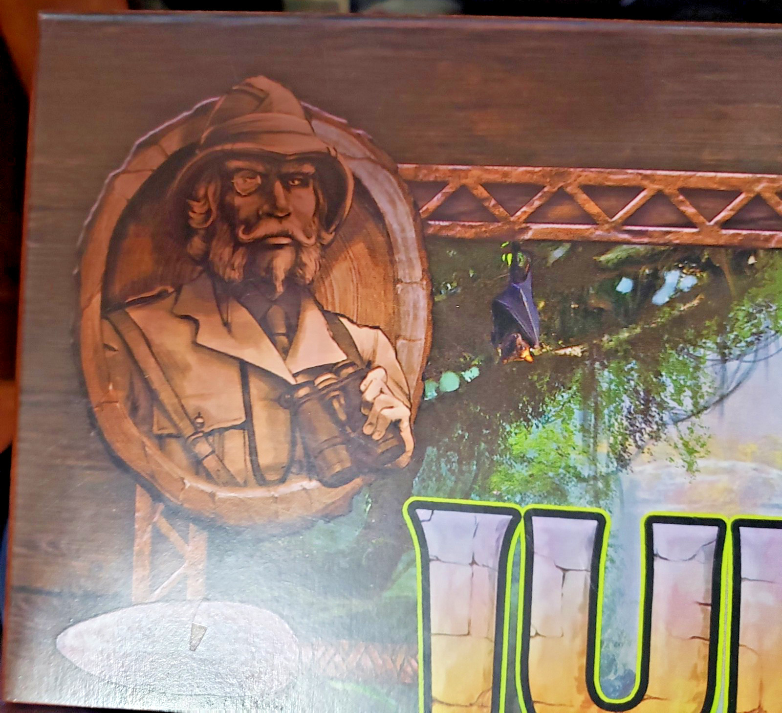 Jumanji the Game Real Wooden Box Edition of the Classic Adventure Board Game