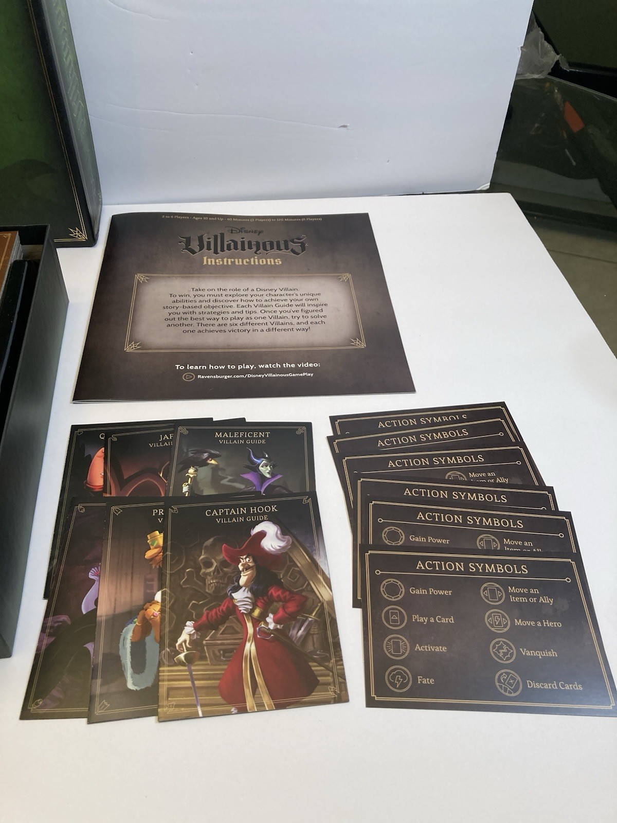 Disney Villainous The Worst Takes it All & Wicked to the Core LOT COMPLETE