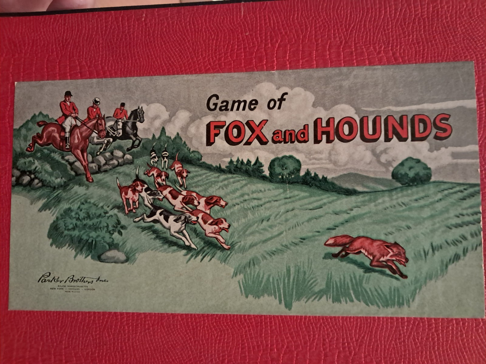 2 Vintage board games/tin toy Tipit by Wolverine & Fox and Hounds