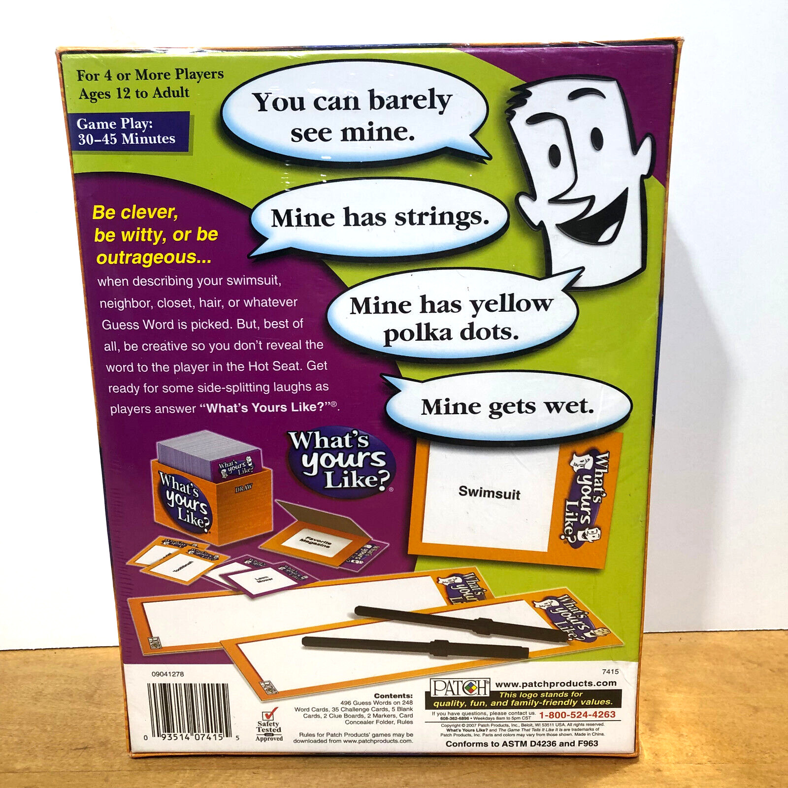 What’s Yours Like? Party Game by PATCH Sealed – NEW