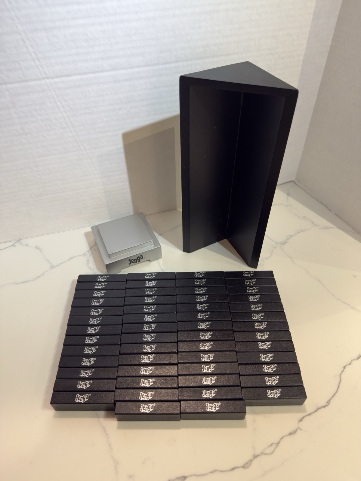 Jenga (Onyx Edition) – Parker Brothers/Hasbro, 2008, 100% Complete Stacking Game