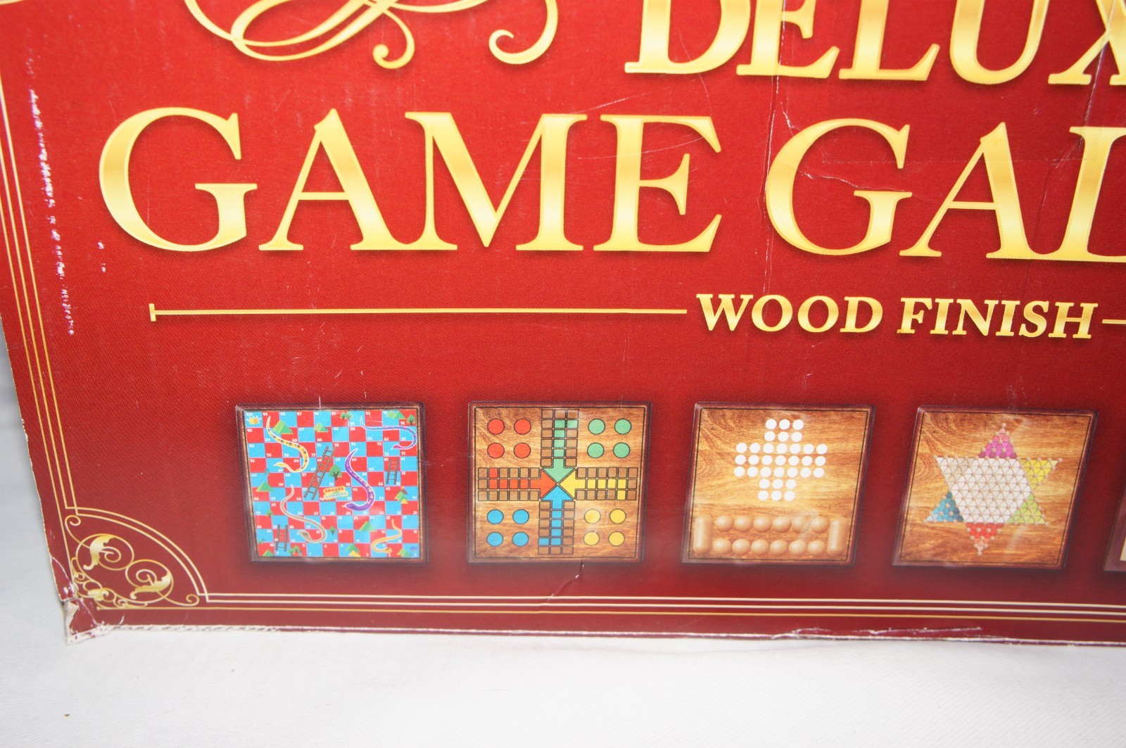 Deluxe Game Gallery 12 in 1 Game House w/ 12 Classic Games w/ Wooden Game Chest