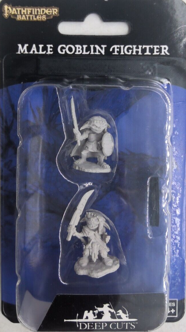 PATHFINDER BATTLES DEEP CUTS MINIATURE BRAND NEW ~ GOBLIN MALE FIGHTER