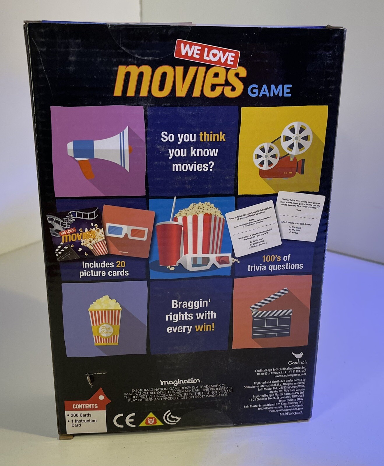 WE LOVE MOVIES TRIVIA 2 GAMES FAMILY GAME NIGHT FACTORY SEALED