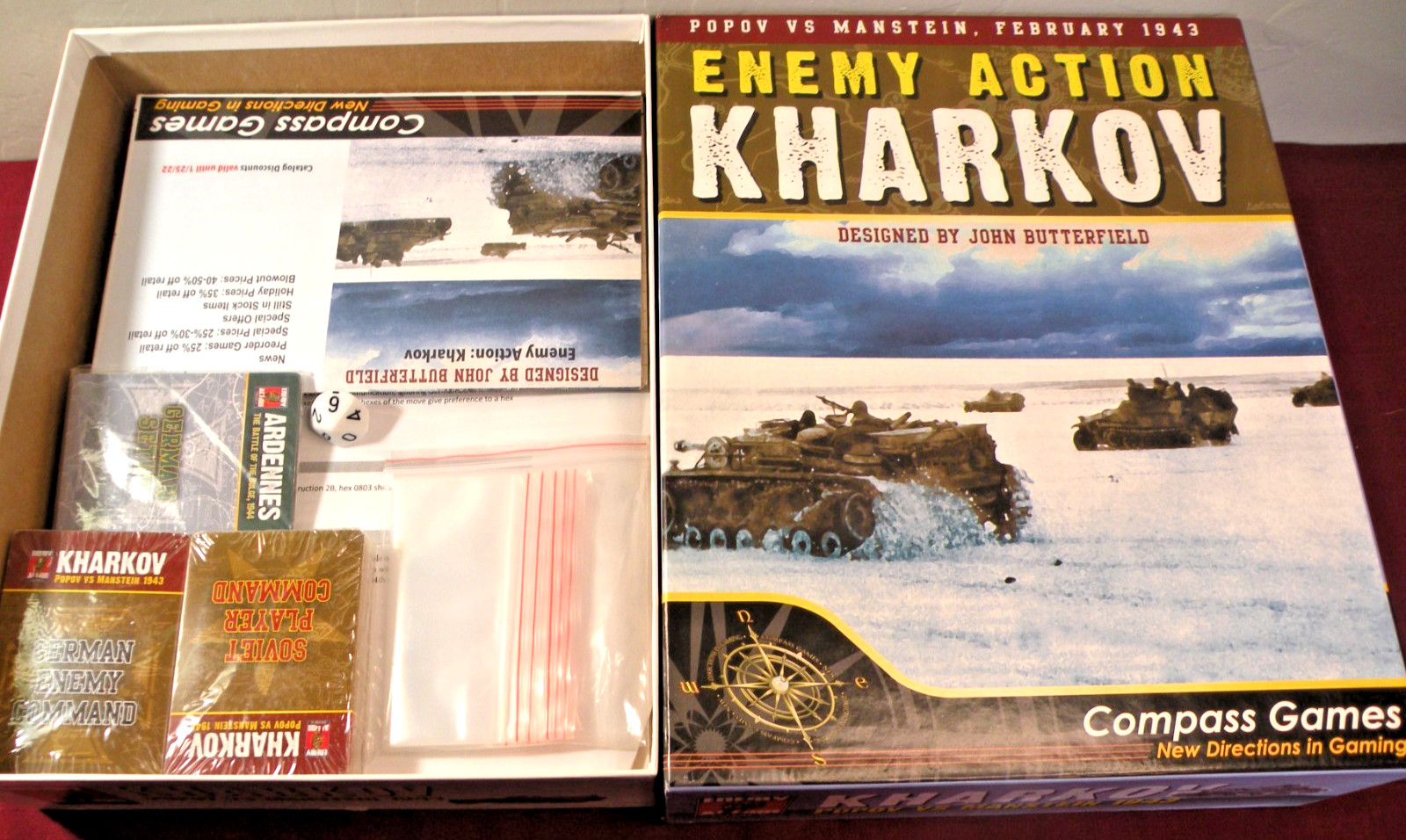 Compass Games Enemy Action: Kharkov 2024 New Open Box Unpunched 1121