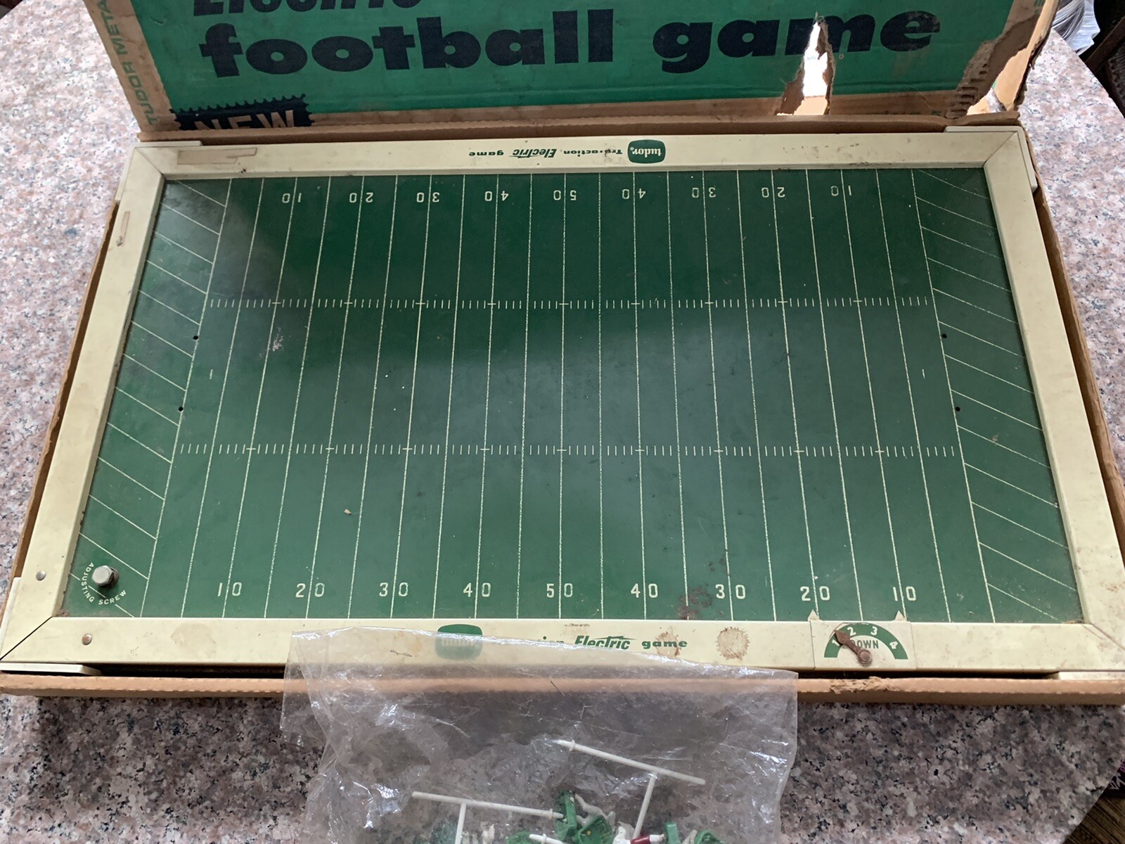 Vintage Tudor Electric True Action Electric Football Game c. 1959 WORKING