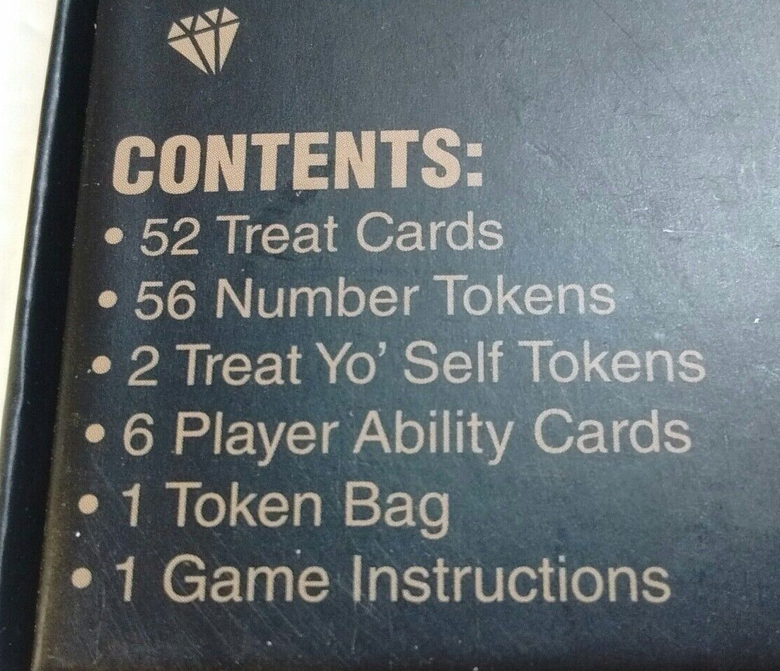 Treat Yo Self! Bidding and Bluffing Family Strategy Game, Board Game *BRAND NEW*