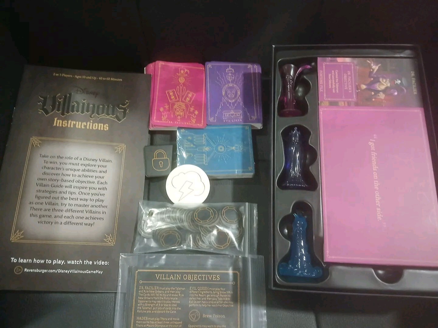Ravensburger Disney Villainous: Wicked to The Core Board Game Complete! Mint!