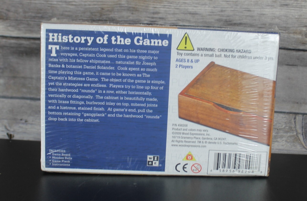 WE Games The Captain’s Mistress Game Wooden Board Strategy Game Brand New