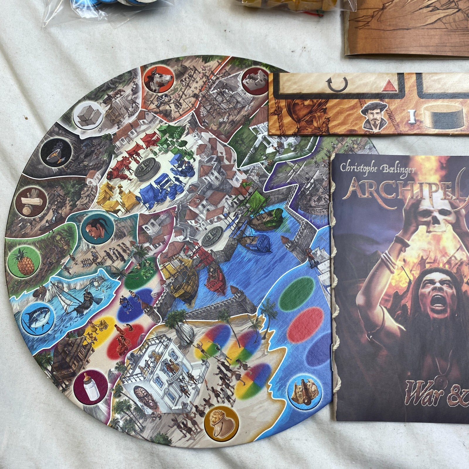 Archipelago Board Game + War & Peace Expansion Ludically 2012 (FRENCH) EX/EX