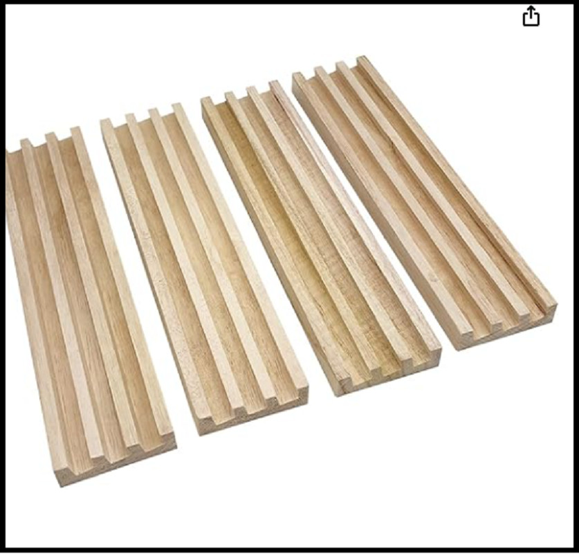 Domino Racks for Mexican Train Dominoes – Wooden Domino Holders Set of 4