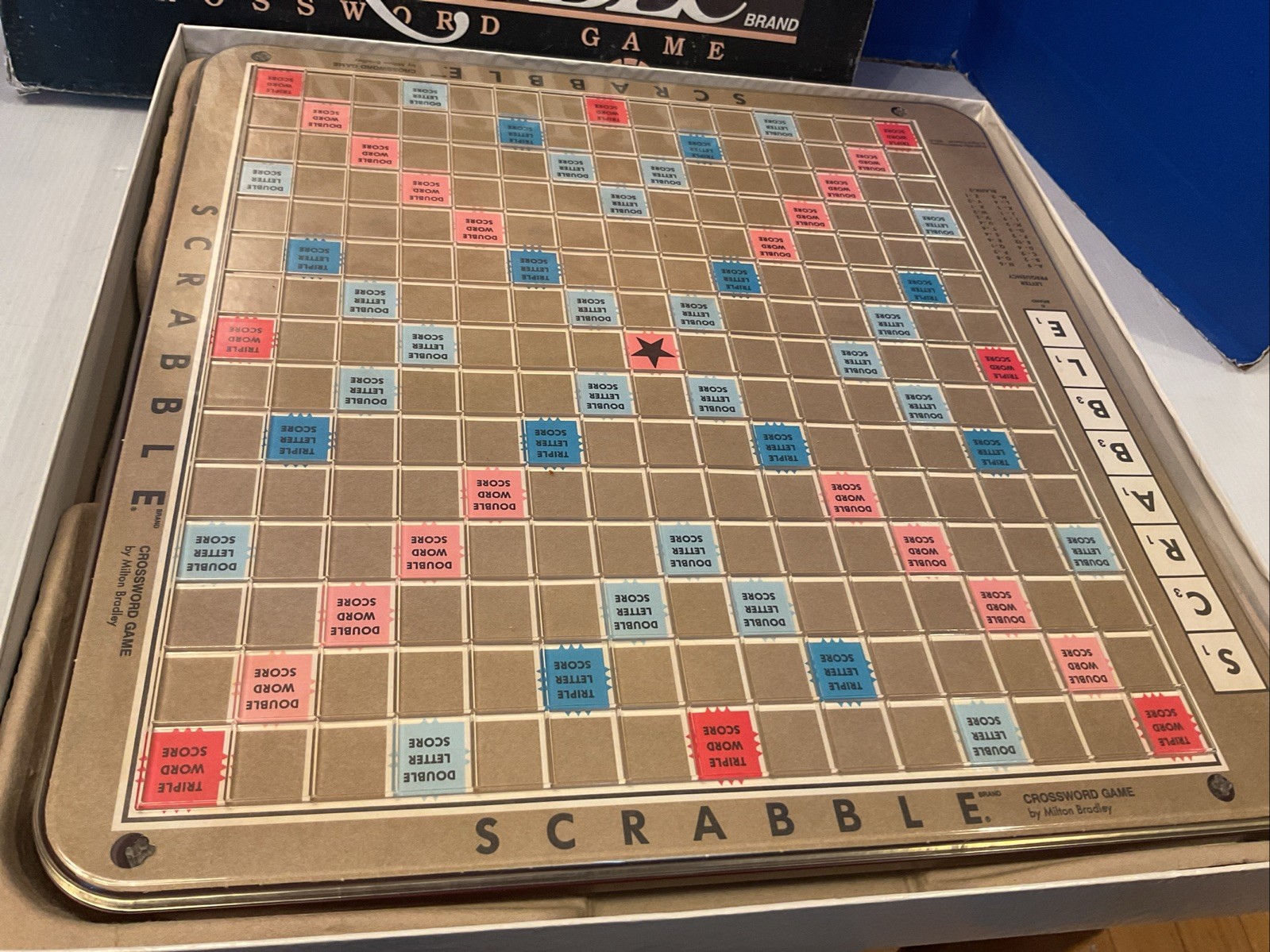 Milton Bradley 1989 #4034 Scrabble Deluxe Edition Board Game Complete Turntable