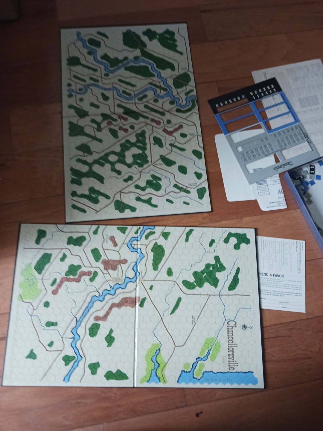 CHANCELLORSVILLE CIVIL WAR BATTLE GAME -Board Game AVALON HILL Ex Condition,1961